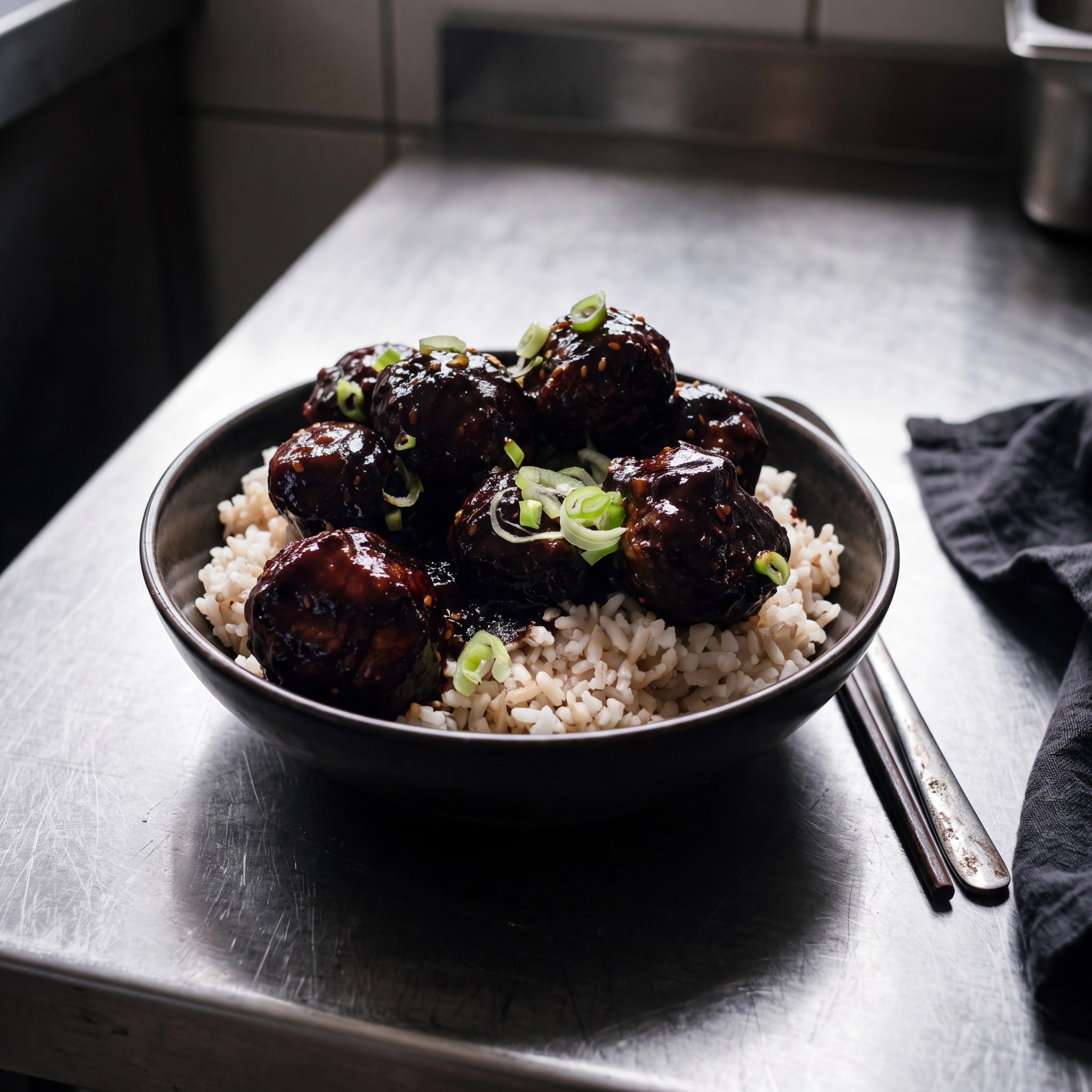Teriyaki meatballs