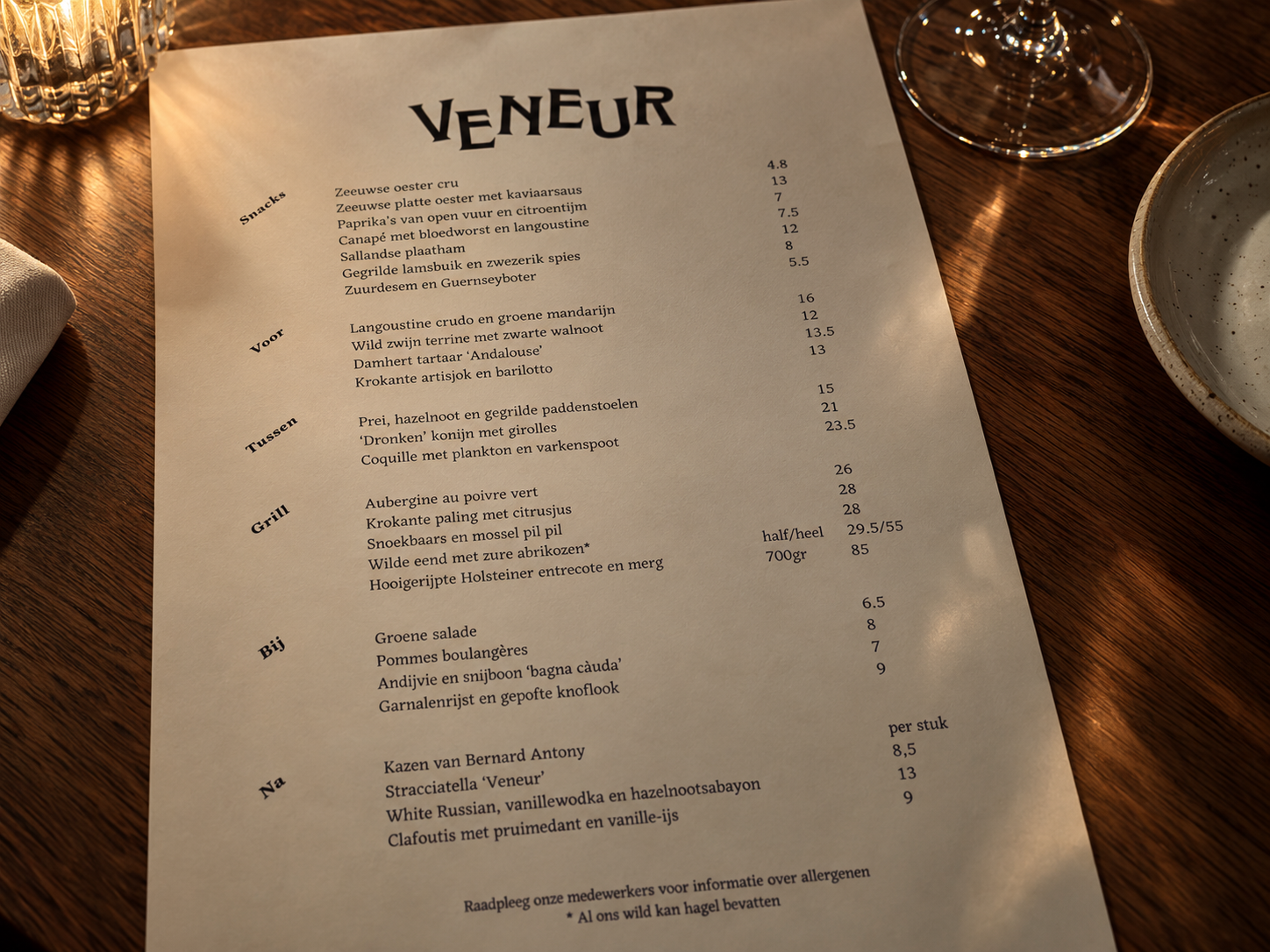 Veneur in Amsterdam: paprika’s van open vuur en gegrilde lamsbuik met zwezerikspies — foto 2